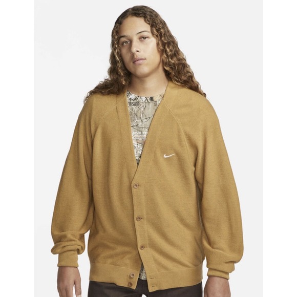 Nike Other - New! $135 Men's Nike SB Skate Cardigan in Elemental Gold, model DQ6306-722 XLG